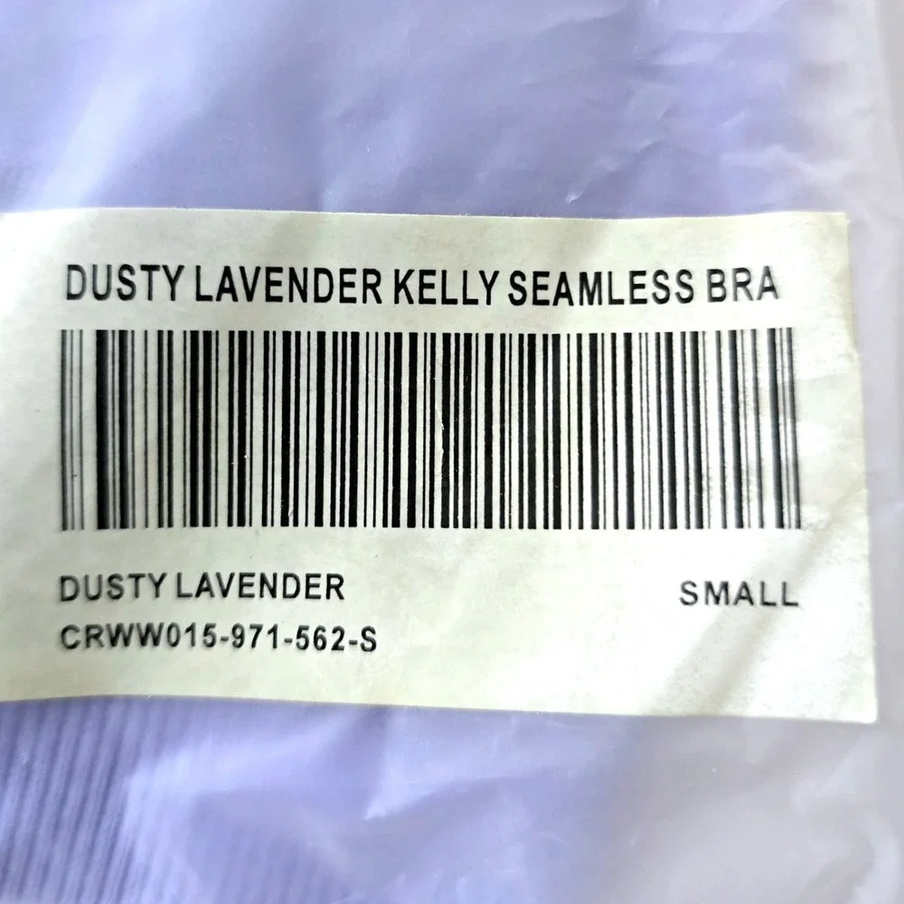 Civil Regime Kelly Seamless‎ Sports Bra Dusty Lavender Purple Small NEW